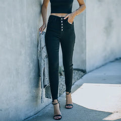 Spring Color Elastic Pencil WomenJeans