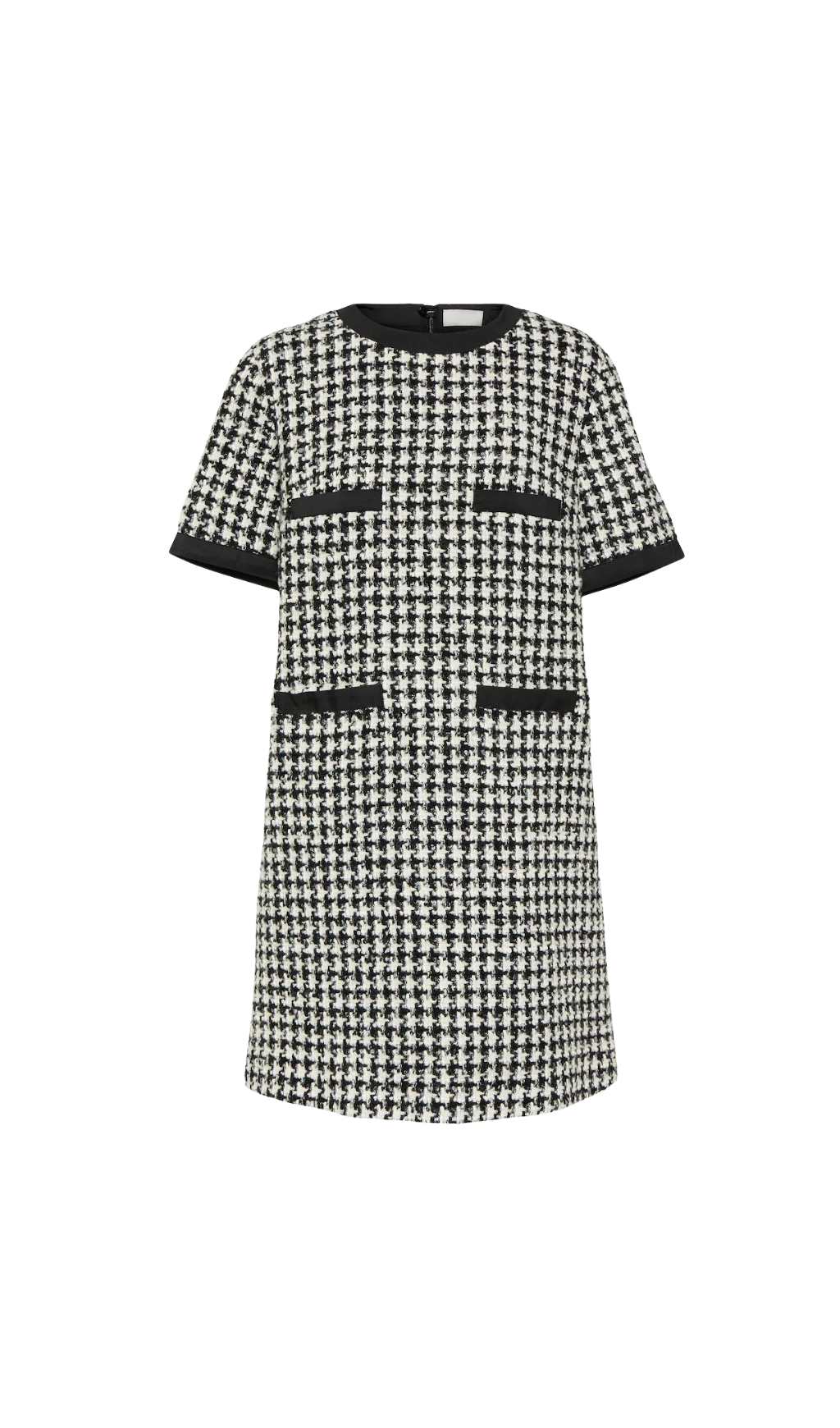 HOUNDSTOOTH TWEED MINI DRESS