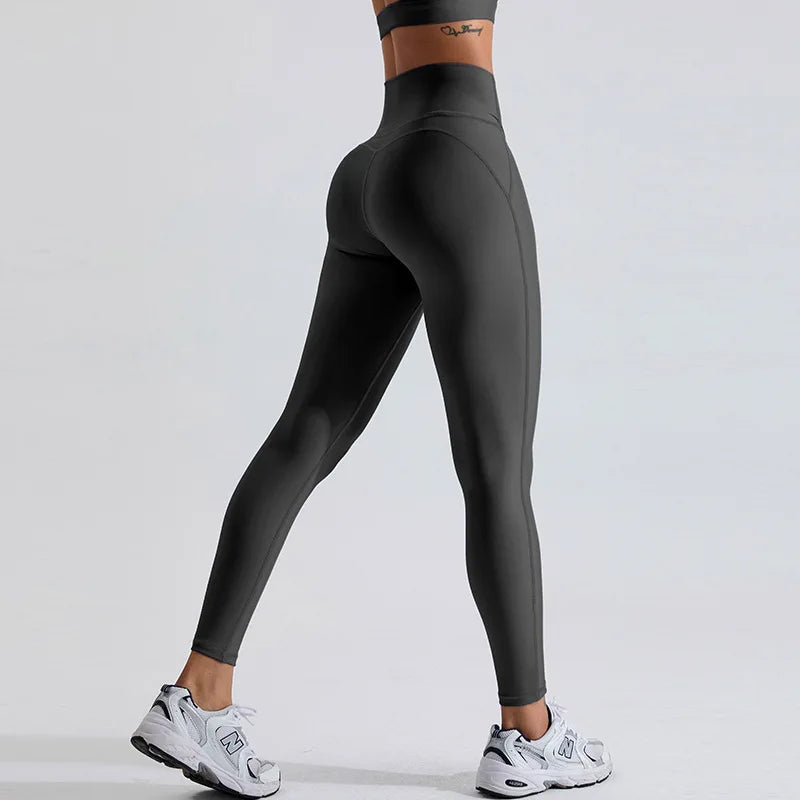 Waist Workout Fitness Yoga Pants Running Tights Female Push Up Gym Train Sports Leggings