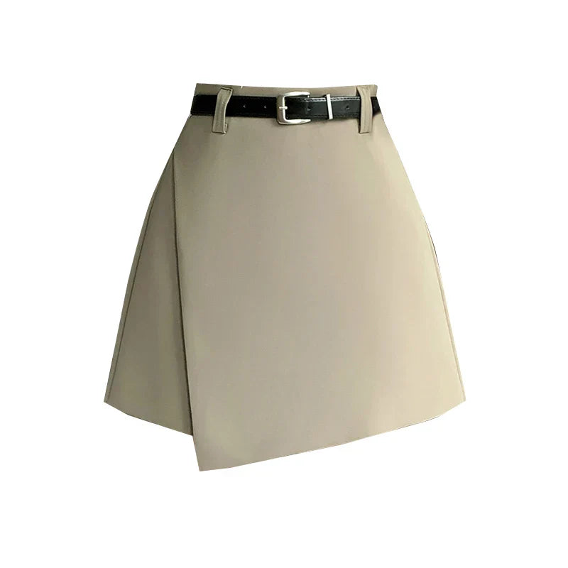 Spring Fashion High Waist A-line Korean Casual Suit Culottes Shorts