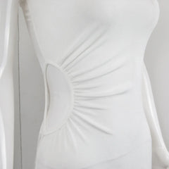 New Summer Autumn White Black Strap Bodycon Sexy Streetwear Party Club Elegant Fashion Clothes Midi Dress