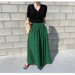Long Skirts Denim Skirt Frayed Streetwear High Waisted Jeans Maxi Mujer Spring Summer Skirt