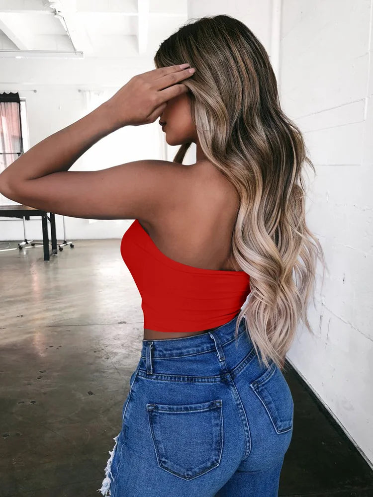 New Strapless Sexy Club Boob Tube Crop Top