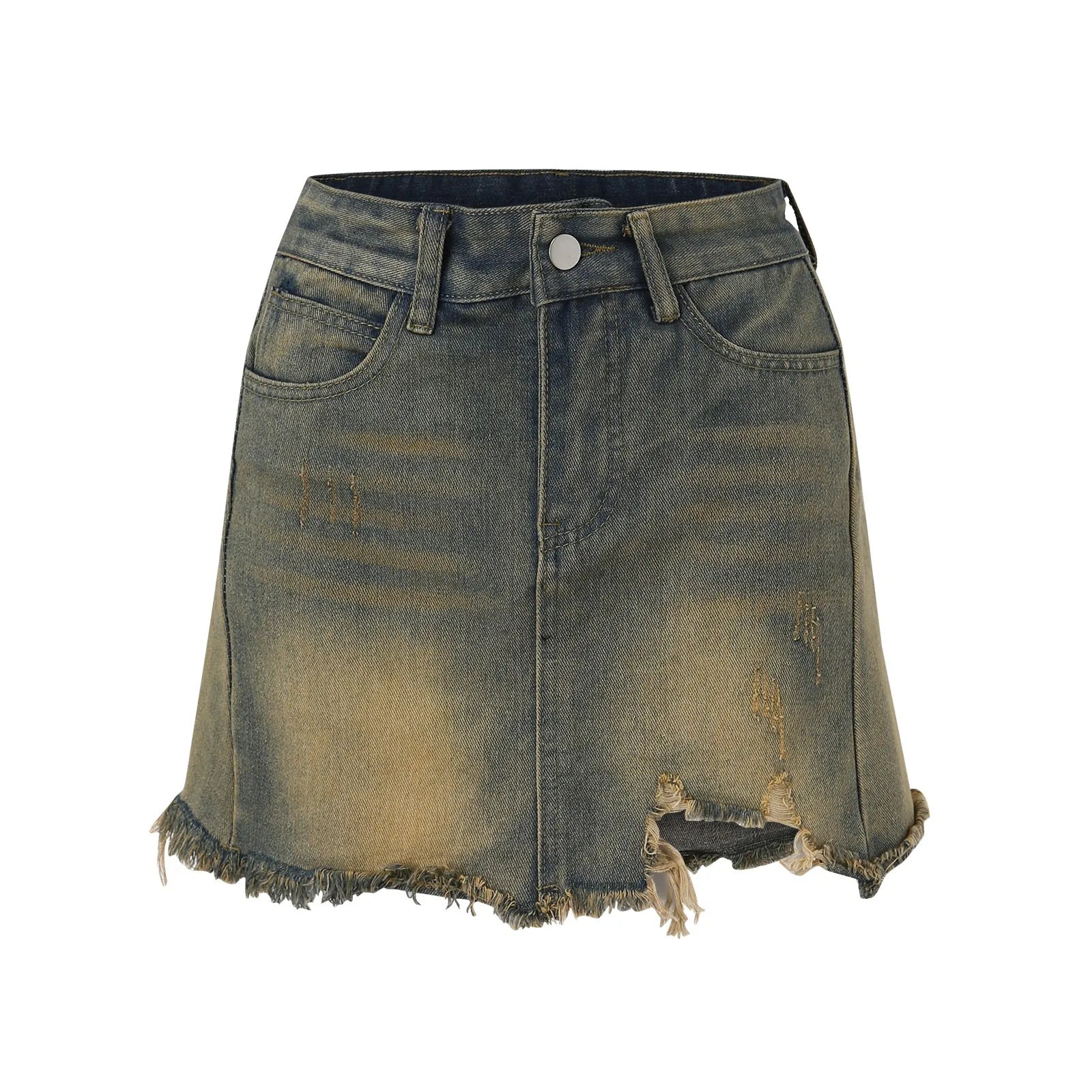 Denim Mini Skirts For Summer Wide Leg Jeans Vintage Black Skirt