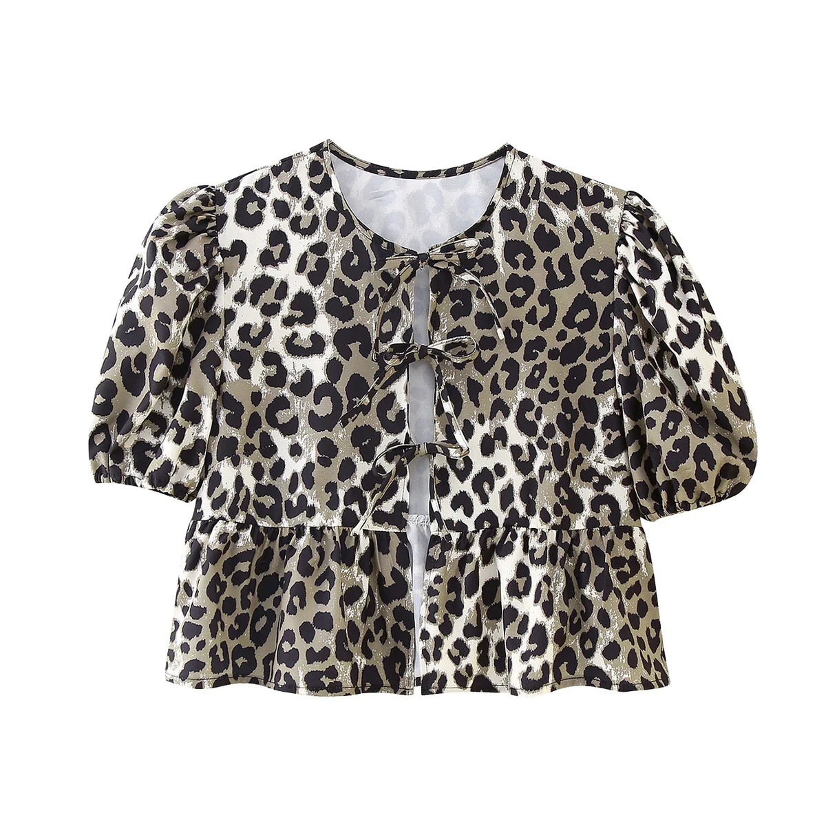 Summer Vintage Red New Korean Retro Bubble Sleeve Female Shirt Blouse