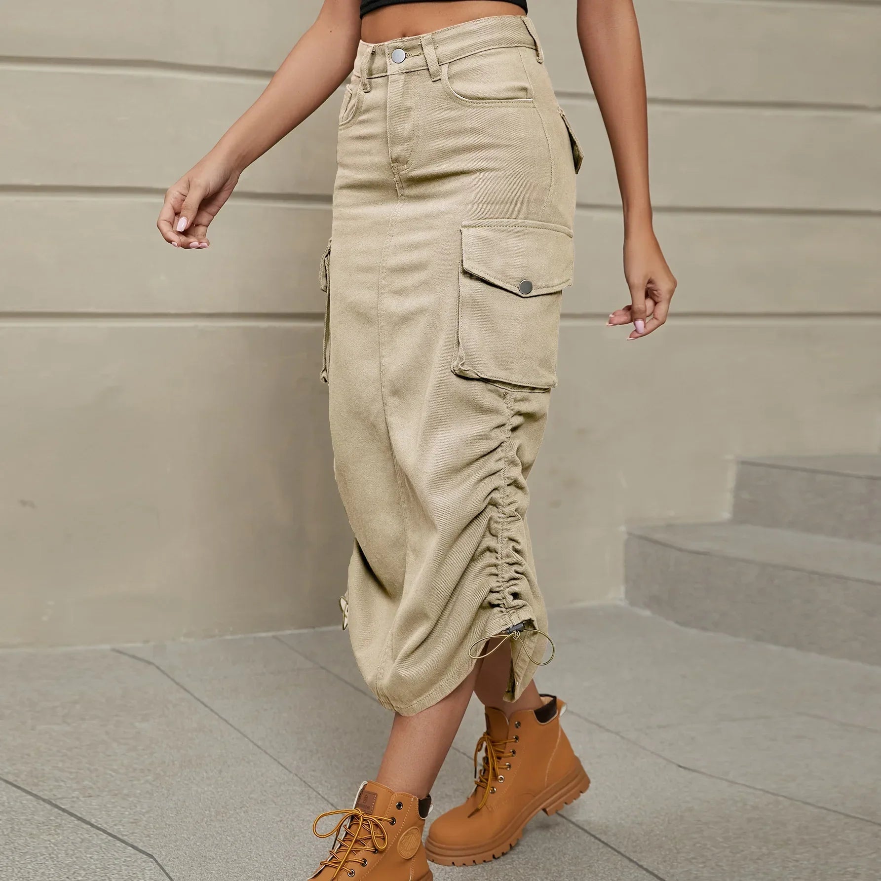 High Waist Fit Bag Hip Female Summer Y2k Street Skirt