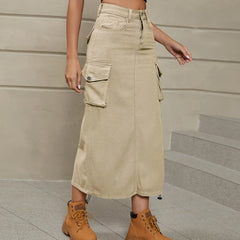 High Waist Fit Bag Hip Female Summer Y2k Street Skirt