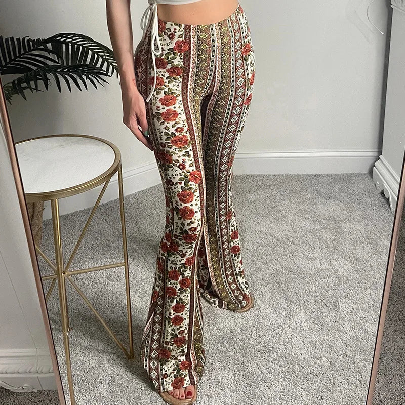 Bohemian Bell-bottomed Casual Pants