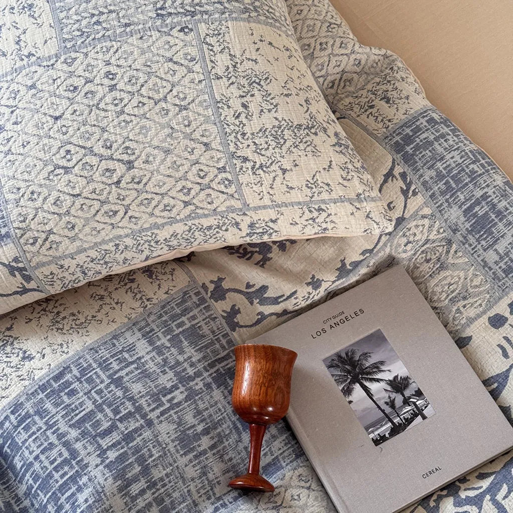 Vintage Patchwork Style Cotton Jacquard Duvet Cover