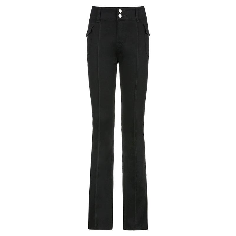 vintage low rise bootcut pants bell bottom pants with pockets