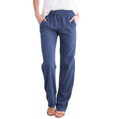 WomenElastic Mid Waist Pants