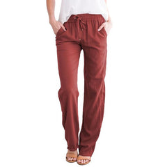 WomenElastic Mid Waist Pants