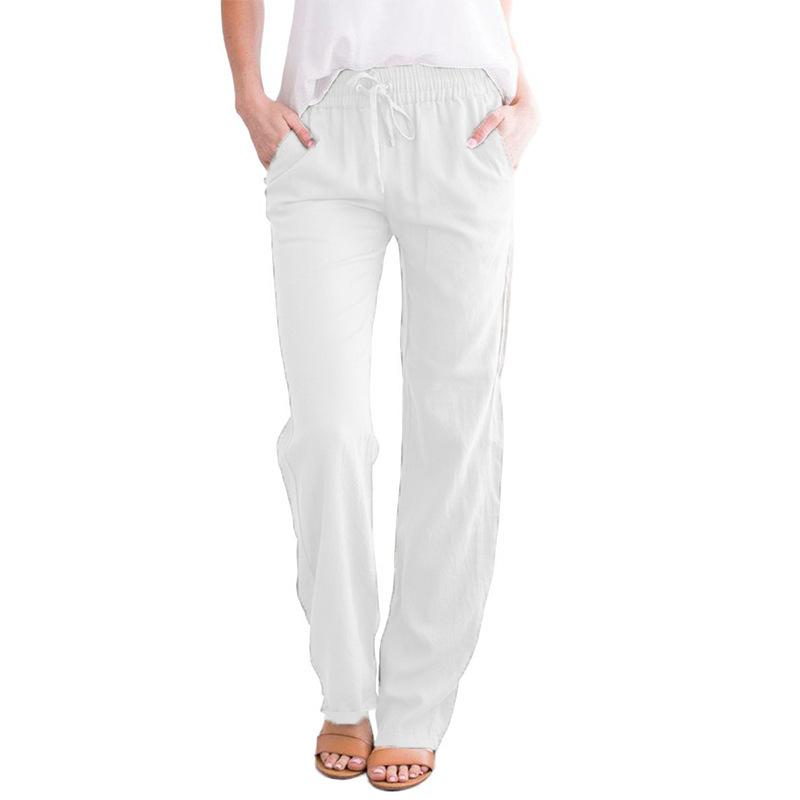 WomenElastic Mid Waist Pants