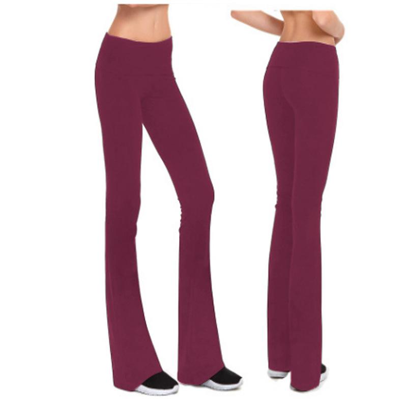 Womenmid rise  bootcut slim fit flare yoga pants