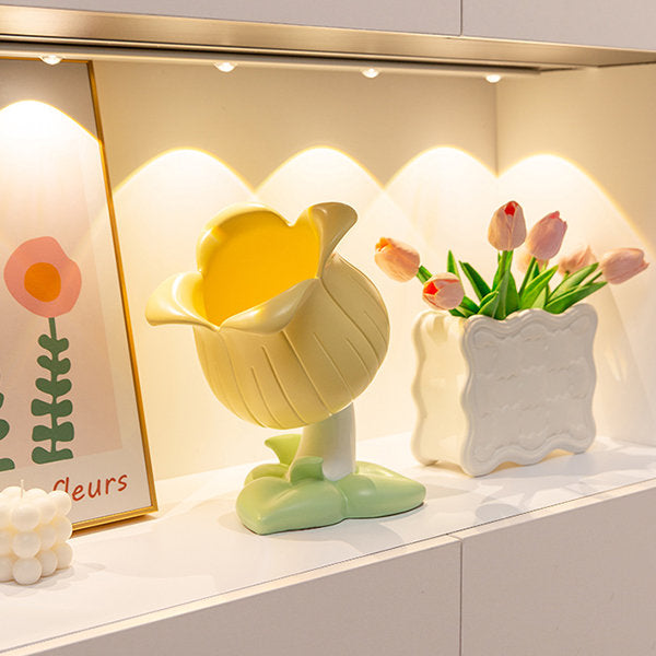 Tulip Storage Décor - Yellow - Pink