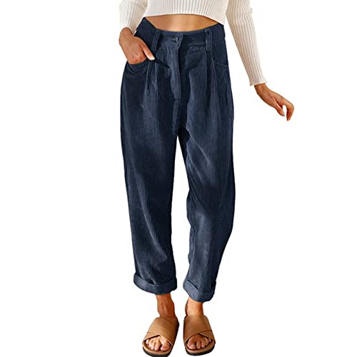 Beach Linen Shorts 3/4 Sweatpants Capri Pants Elastic Waist Cropped Harem Pants