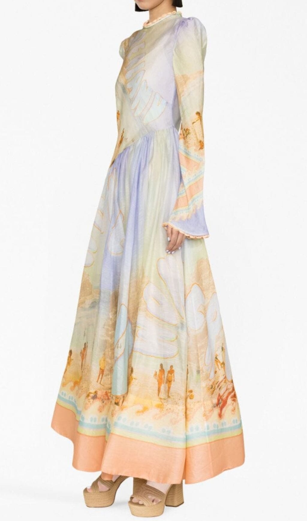 MULTICOLOR PRINTED MAXI DRESS