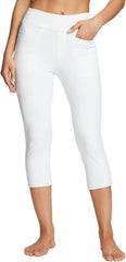 Capri Pants for Casual Pull On Yoga Dress Capris