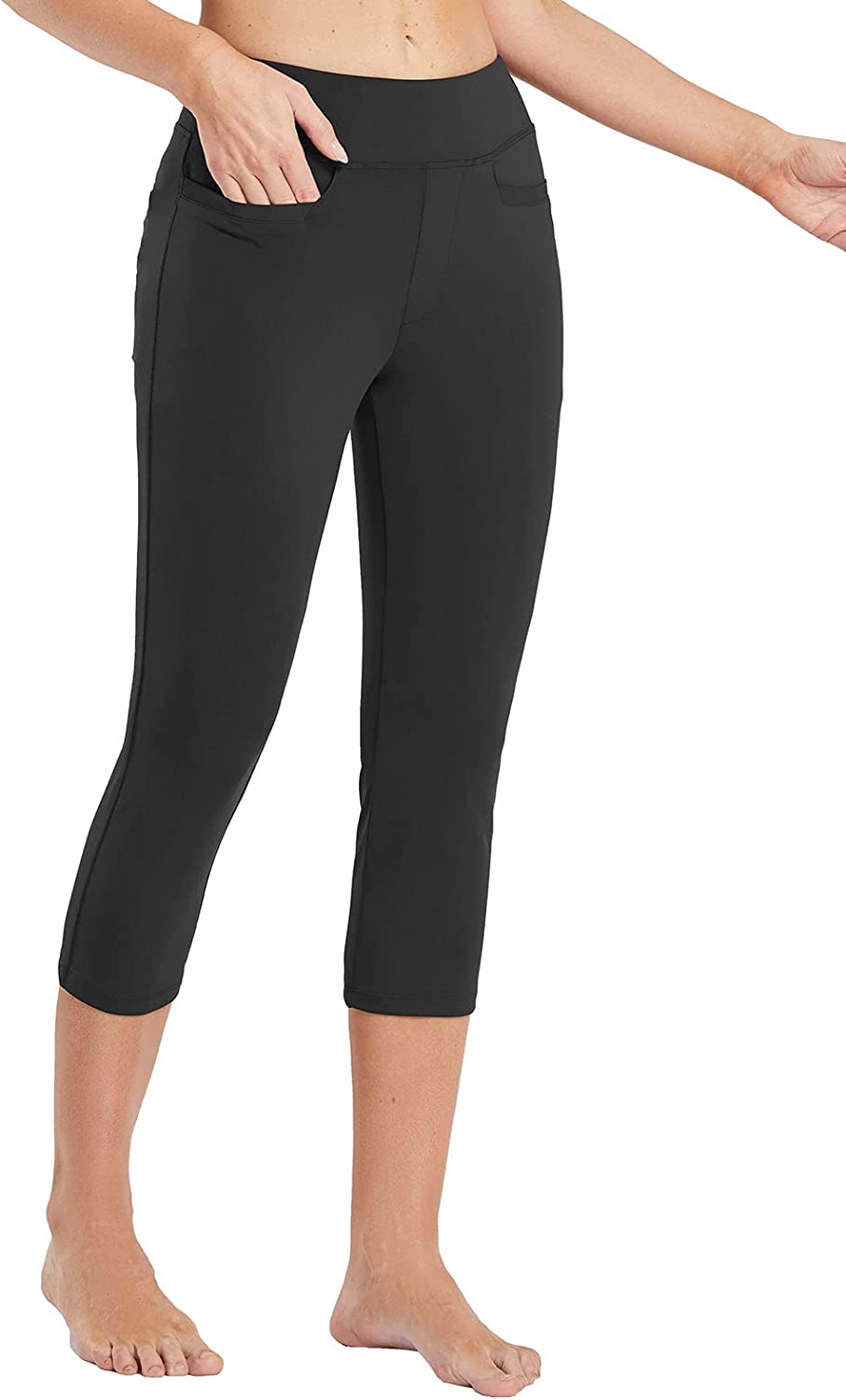 Capri Pants for Casual Pull On Yoga Dress Capris