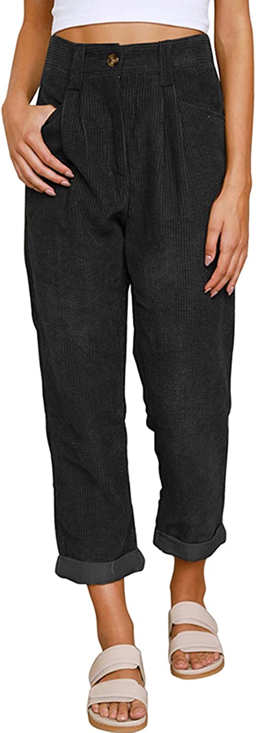 Beach Linen Shorts 3/4 Sweatpants Capri Pants Elastic Waist Cropped Harem Pants