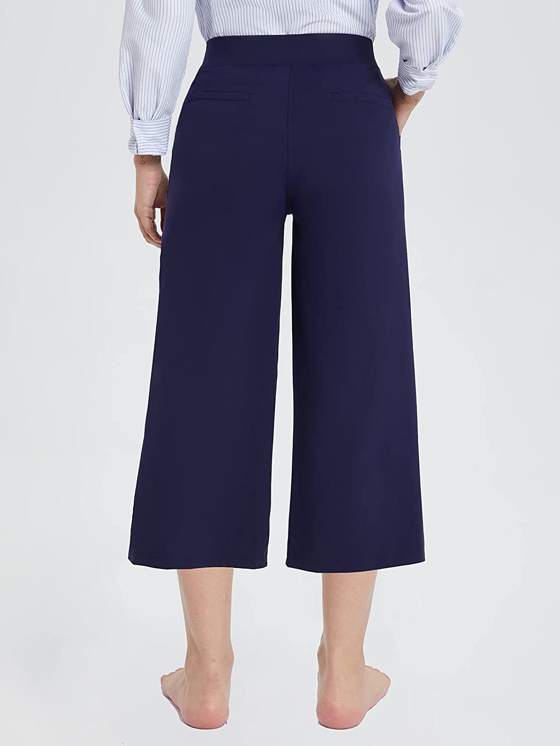 Capri Pants for Casual Pull On Yoga Dress Capris