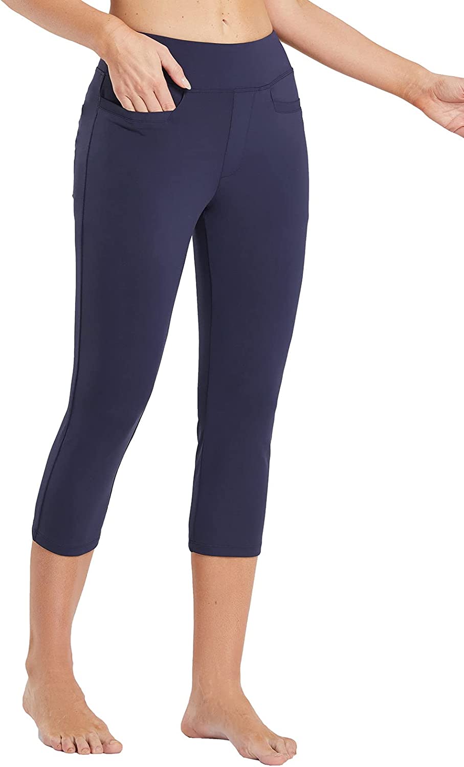 Capri Pants for Casual Pull On Yoga Dress Capris