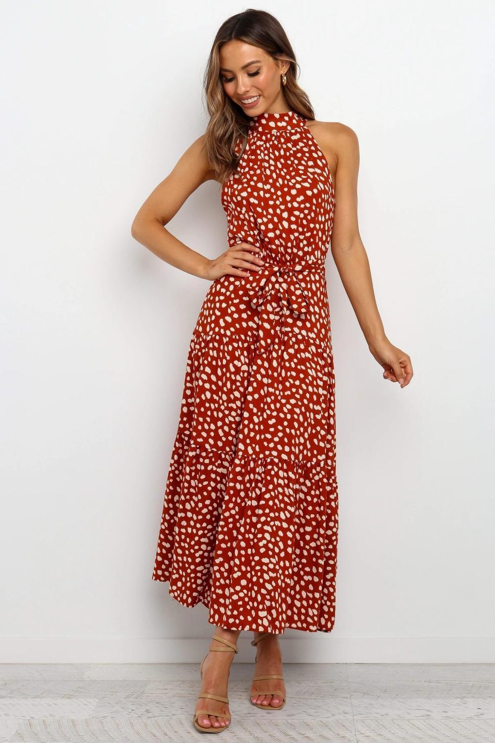 Boho Long A-Line Off Shoulder Elegant Sash Maxi Dress Women