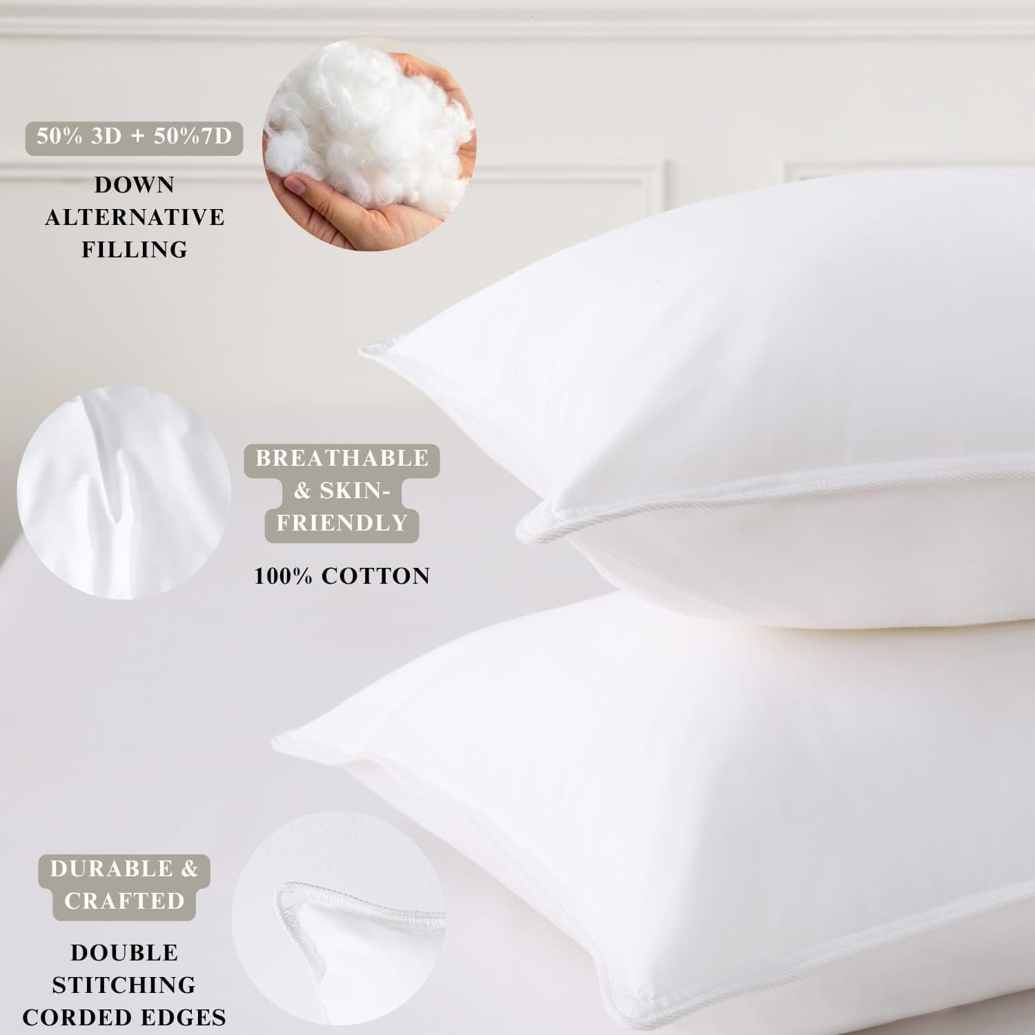 CloudLuxeâ„?Down Alternative Pillows