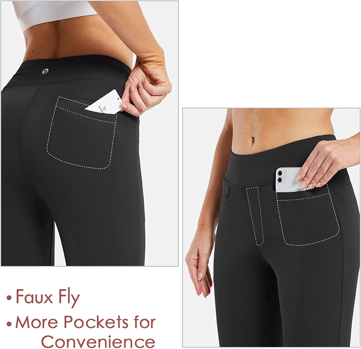 Capri Pants for Casual Pull On Yoga Dress Capris