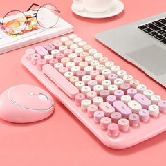 Candy Color Wireless Keyboard and Mouse Set