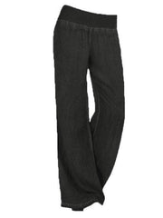 Plus Size Solid Casual Denim Jeans