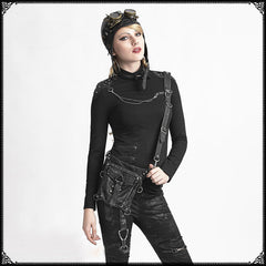 Leather Steam Punk Gothic Shoulder Waist Thigh Messenger Retro Bag