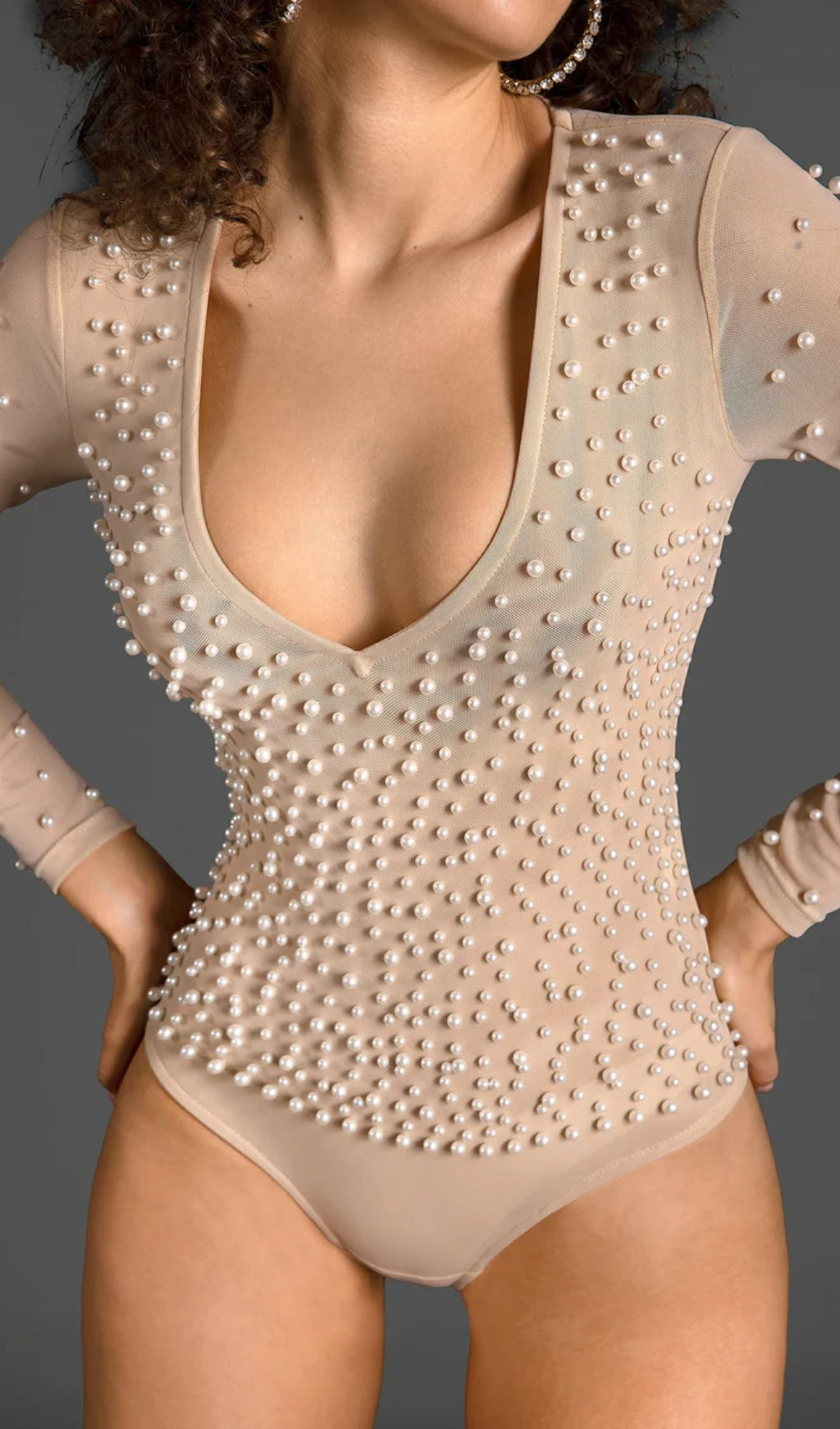 PEARL MESH BODYSUIT