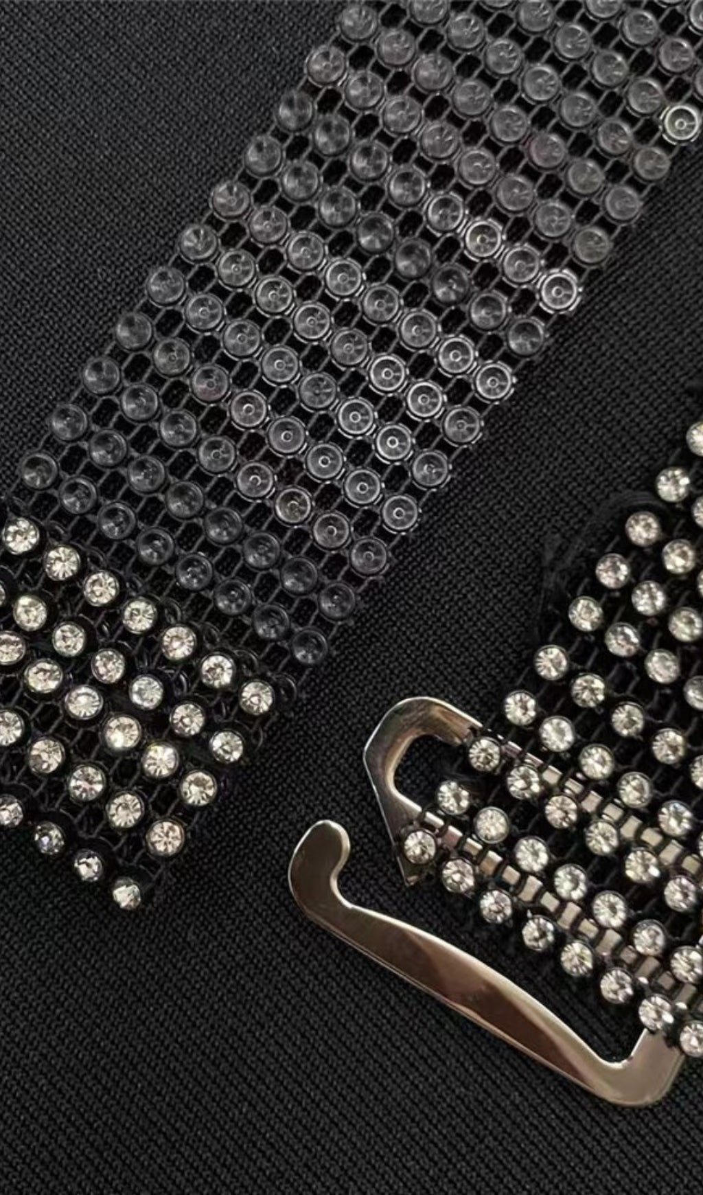 HALTER RHINESTONE MIDI DRESS