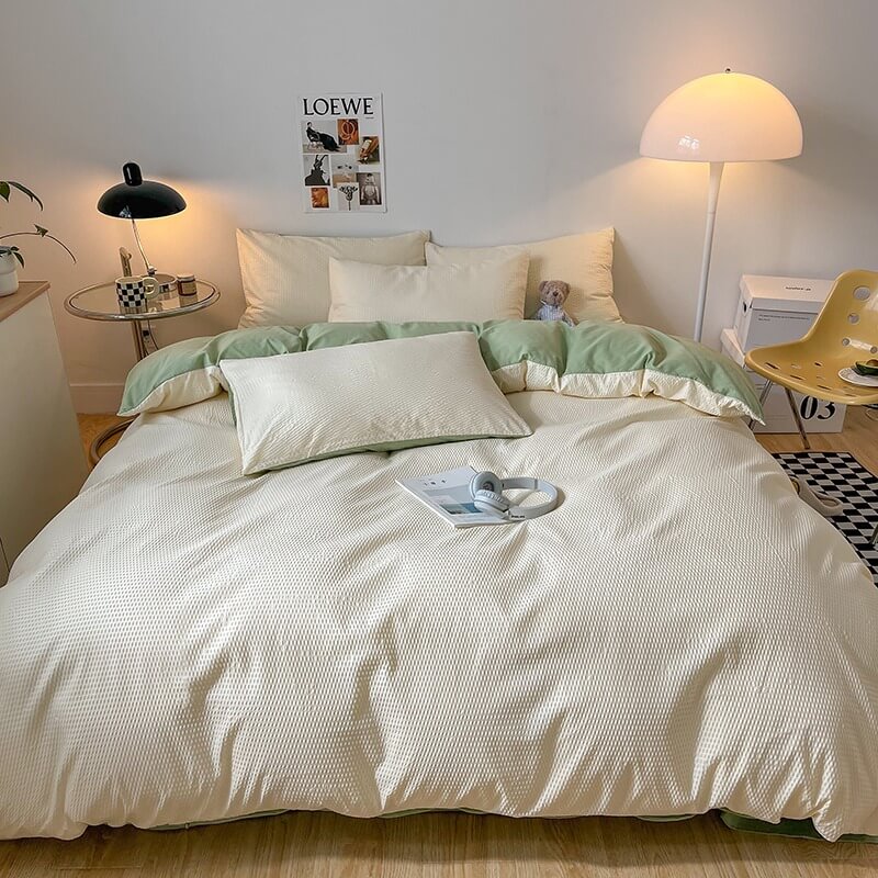 Waffle Weave Bedding Set