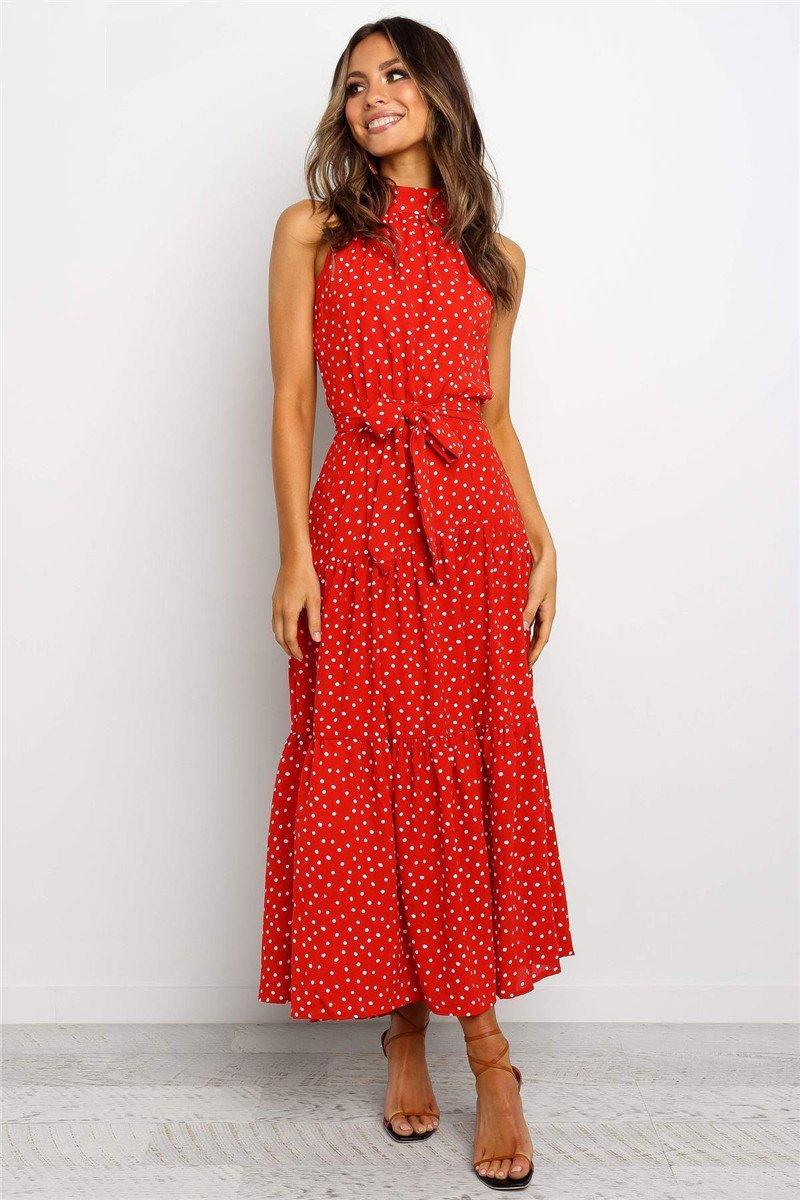Boho Long A-Line Off Shoulder Elegant Sash Maxi Dress Women