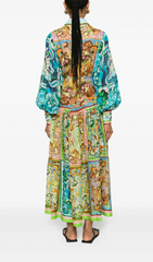 BLUE DREAMER FLORAL-PRINT DRESS