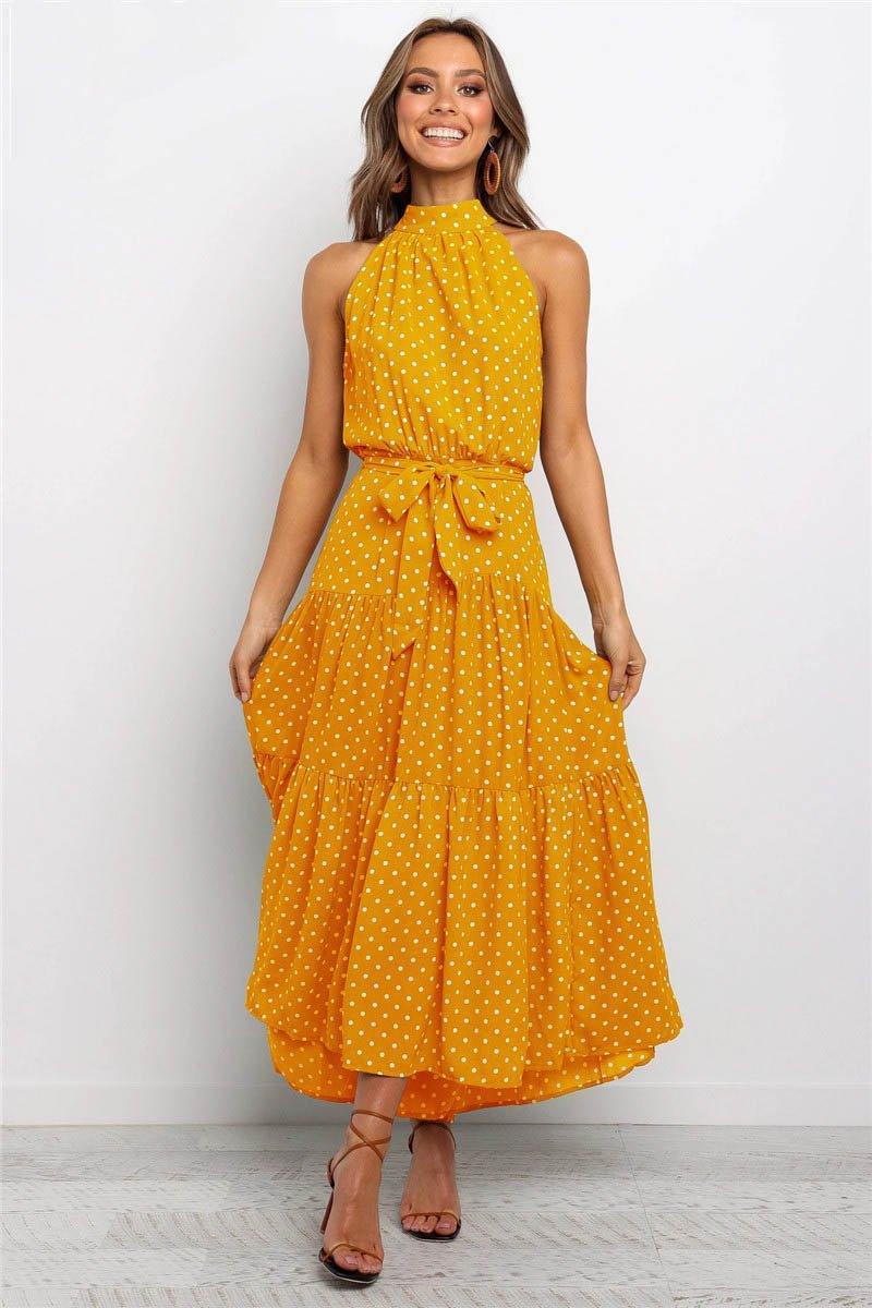 Boho Long A-Line Off Shoulder Elegant Sash Maxi Dress Women