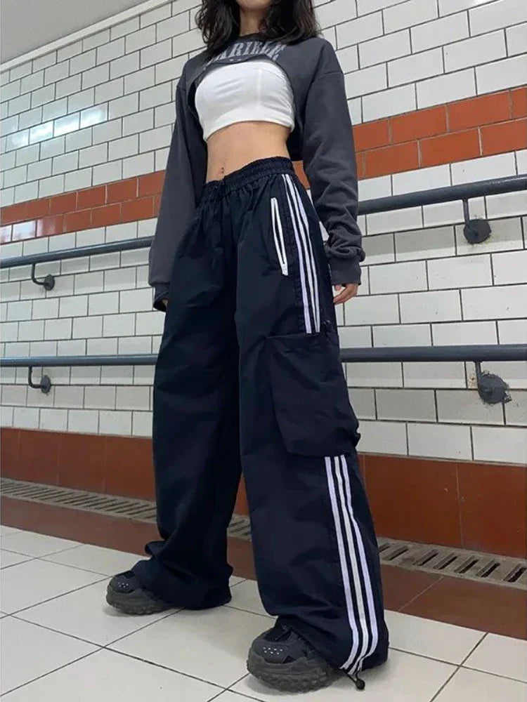 Cargo Pants For Hip Hop Wide Leg Y2k Vintage Streetwear Pants