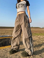 Cargo Pants For Hip Hop Wide Leg Y2k Vintage Streetwear Pants