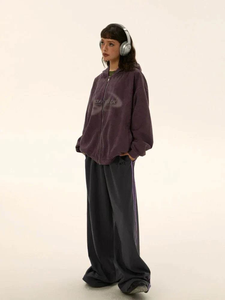 Y2K Vintage Stripe Wide Leg Oversize Jogging Streetwear Pants