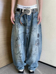 Wide Leg Pants Baggy Jeans For Y2k Hip Hop Pants