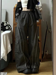 Cargo Streetwear Techwear Wide Leg Joggers Pants