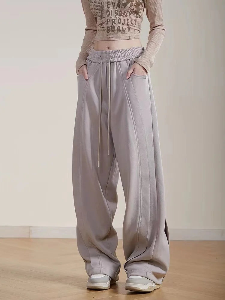 Harajuku Waist Jogging Sport Pants Oversize Loose Hip Hop Pants