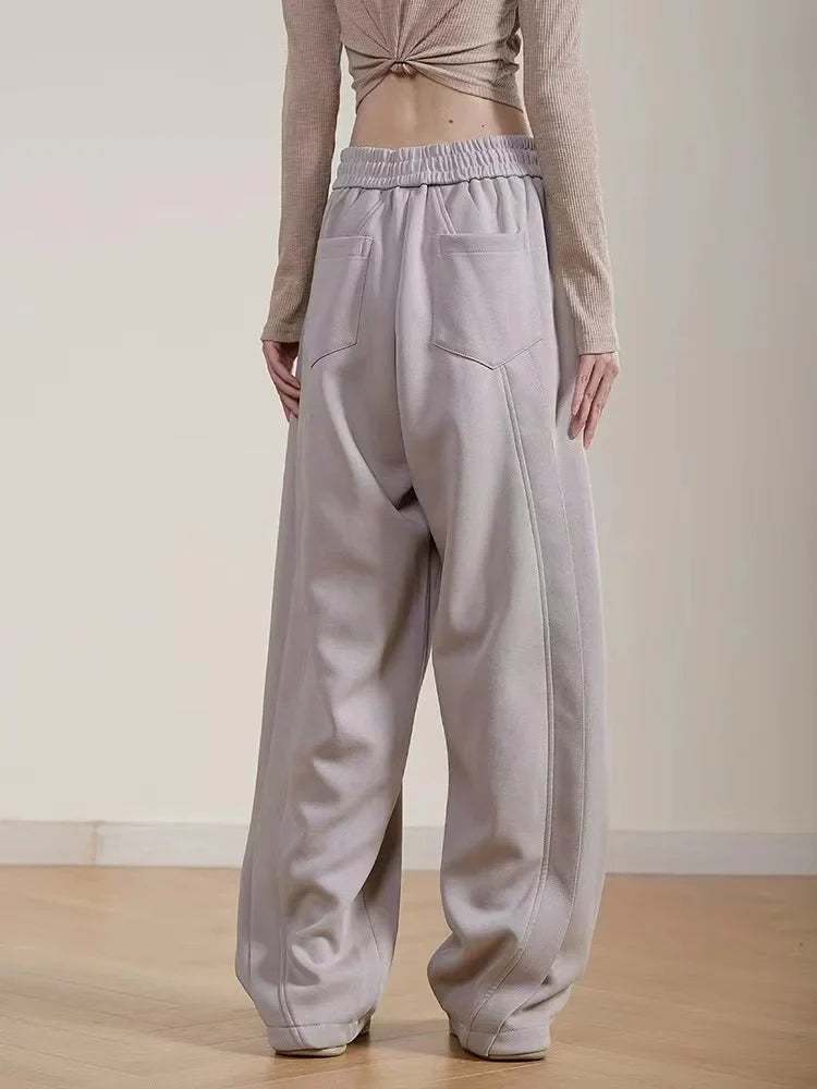Harajuku Waist Jogging Sport Pants Oversize Loose Hip Hop Pants