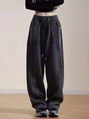 Harajuku Waist Jogging Sport Pants Oversize Loose Hip Hop Pants