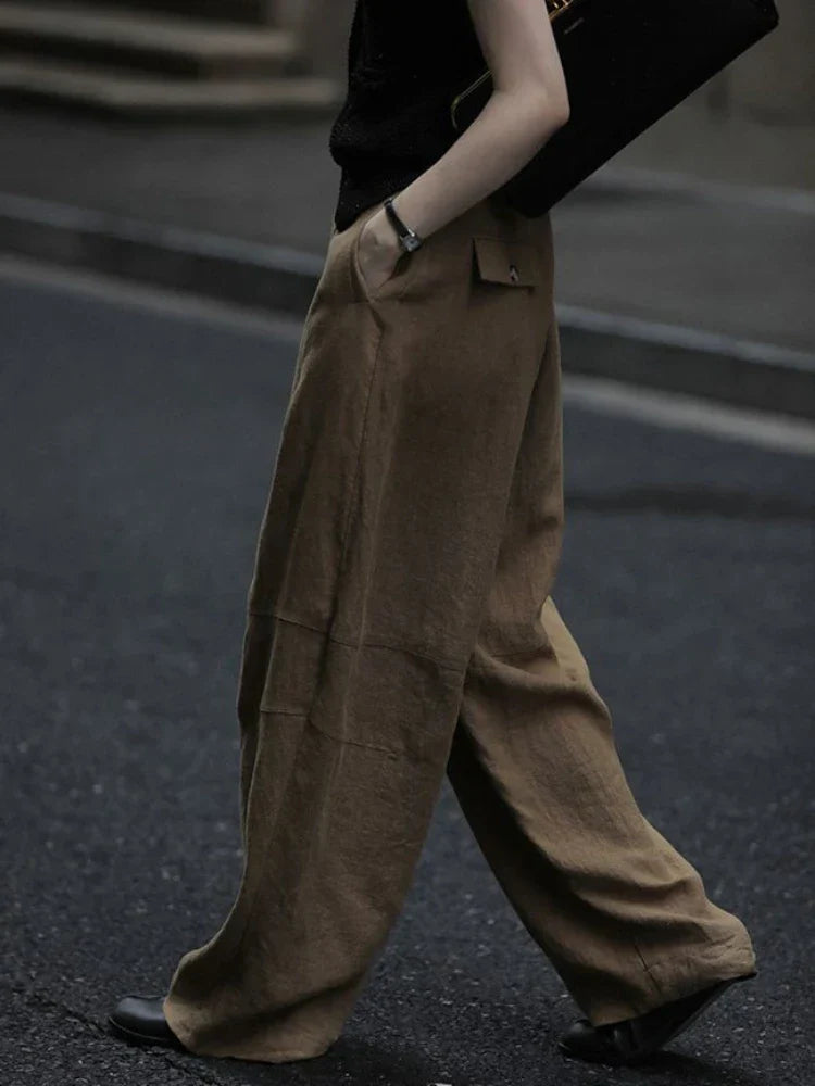Oversize Streetwear Wide Leg Summer Trousers Office Pants