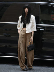 Oversize Streetwear Wide Leg Summer Trousers Office Pants
