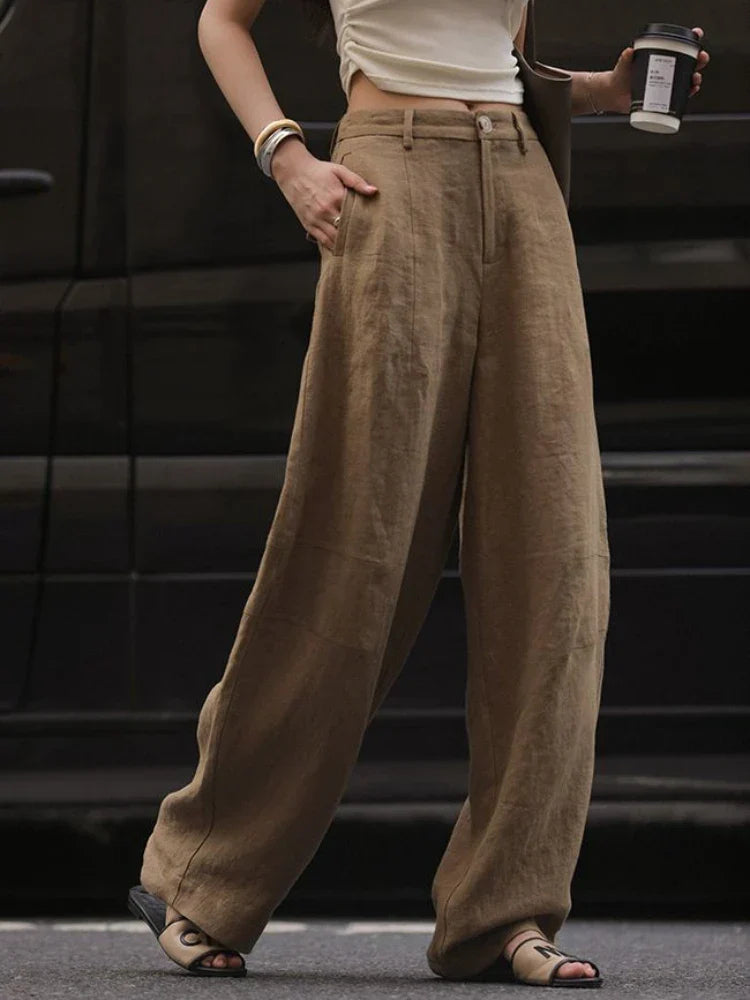 Oversize Streetwear Wide Leg Summer Trousers Office Pants