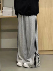 Fashion Baggy Side Stripe High Waist Sports Hip Hop Joggers Pants